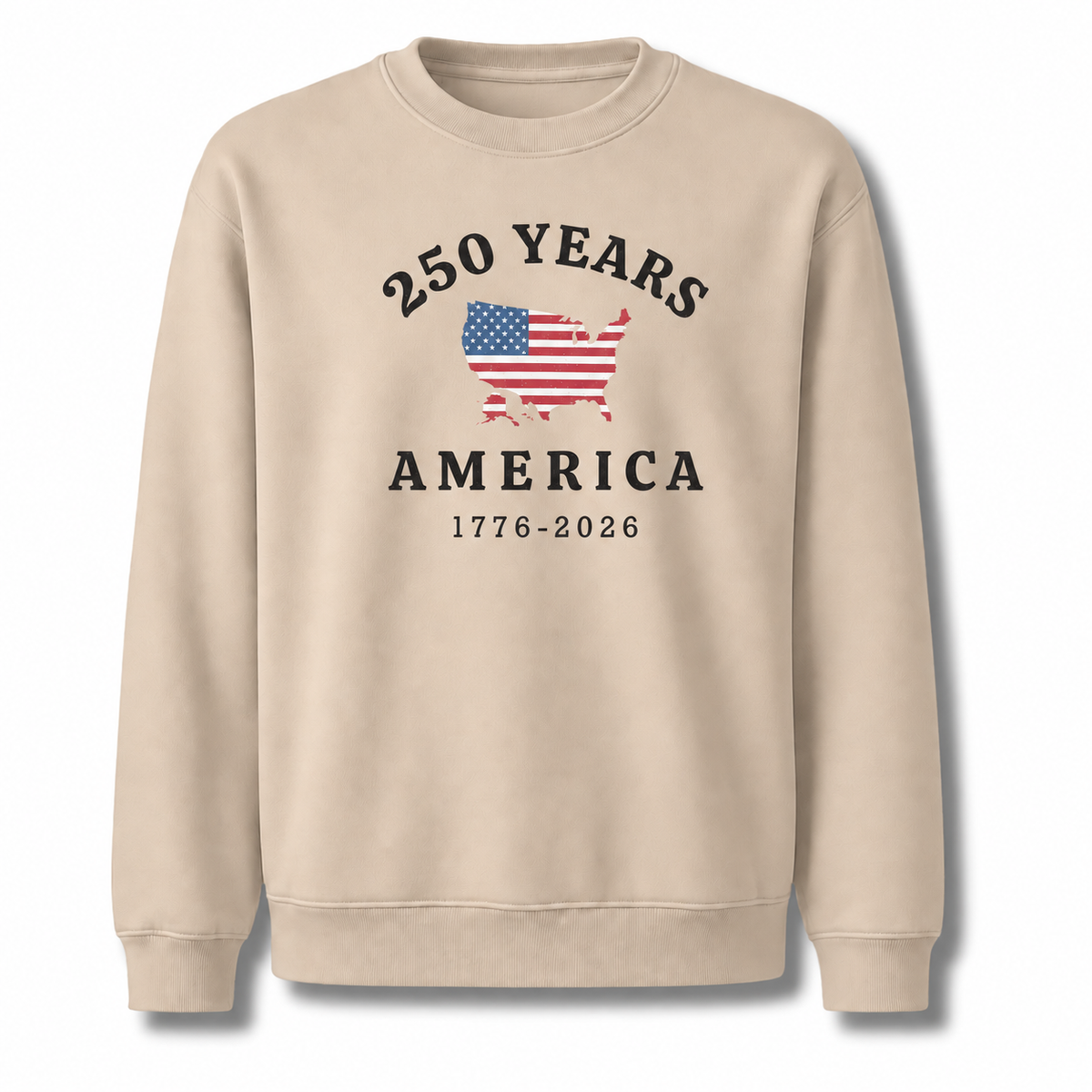 America 250 Years Map 1776 2026 Sweatshirt