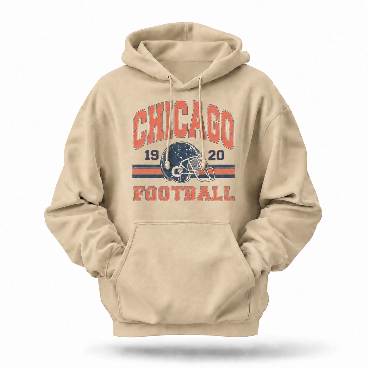 Chicago Football Vintage 1920 Helmet Hoodie