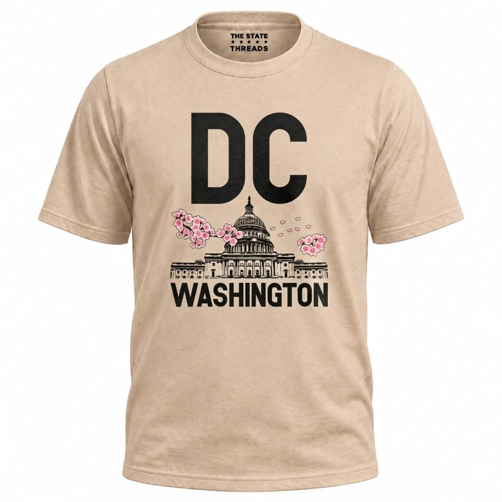 Washington DC Cherry Blossom Capitol Vintage Shirt