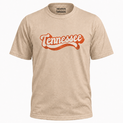 Tennessee Retro Orange Script Game Day Shirt
