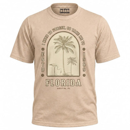 Florida Take Me To Destin Flamingo Palm Trees Shirt