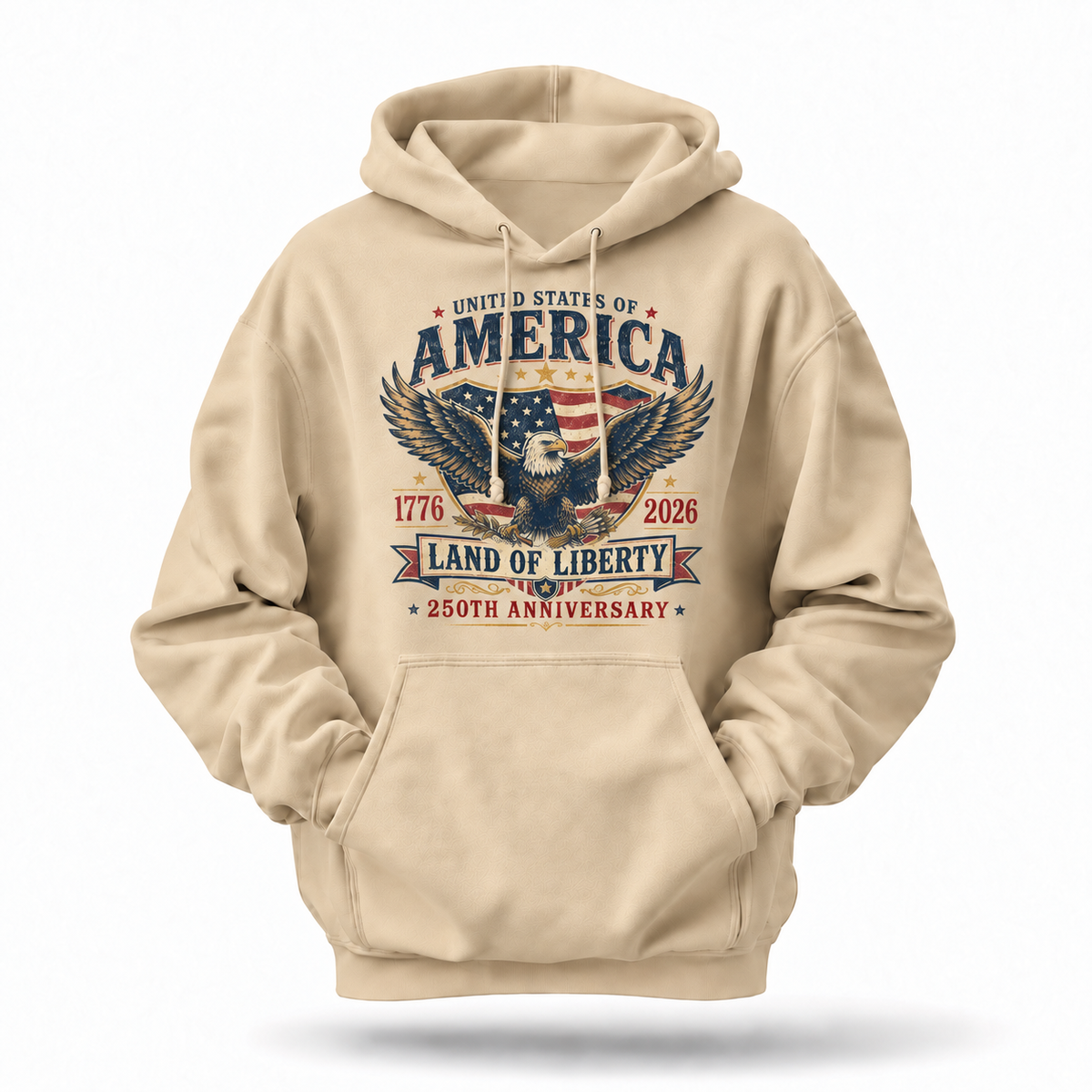 America Land Of Liberty 250th Anniversary Hoodie