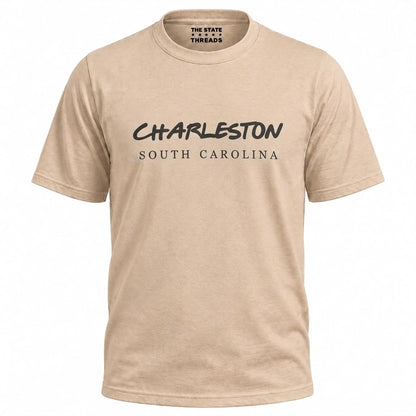 South Carolina Charleston Minimalist Vacation Typography Graphic Shirt