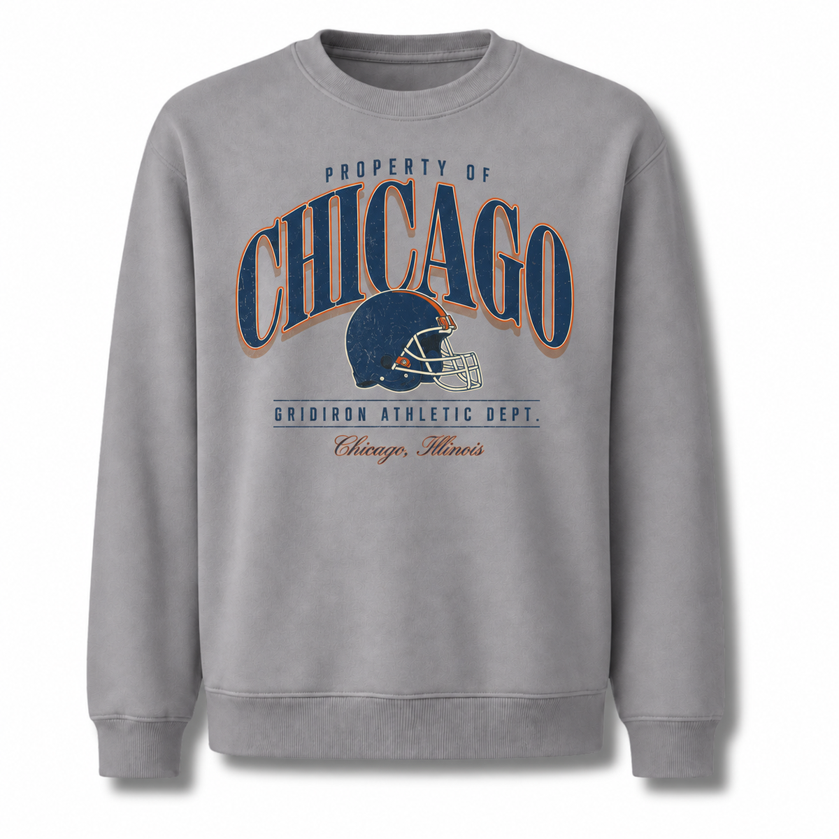 Chicago Vintage Seal Athletic Heritage Classic Sweatshirt - Sport Grey