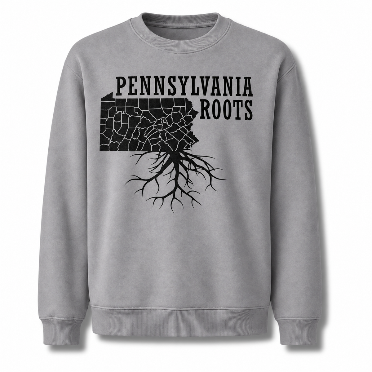Pennsylvania Roots Deep Heritage Minimalist Vintage Sweatshirt - Sport Grey