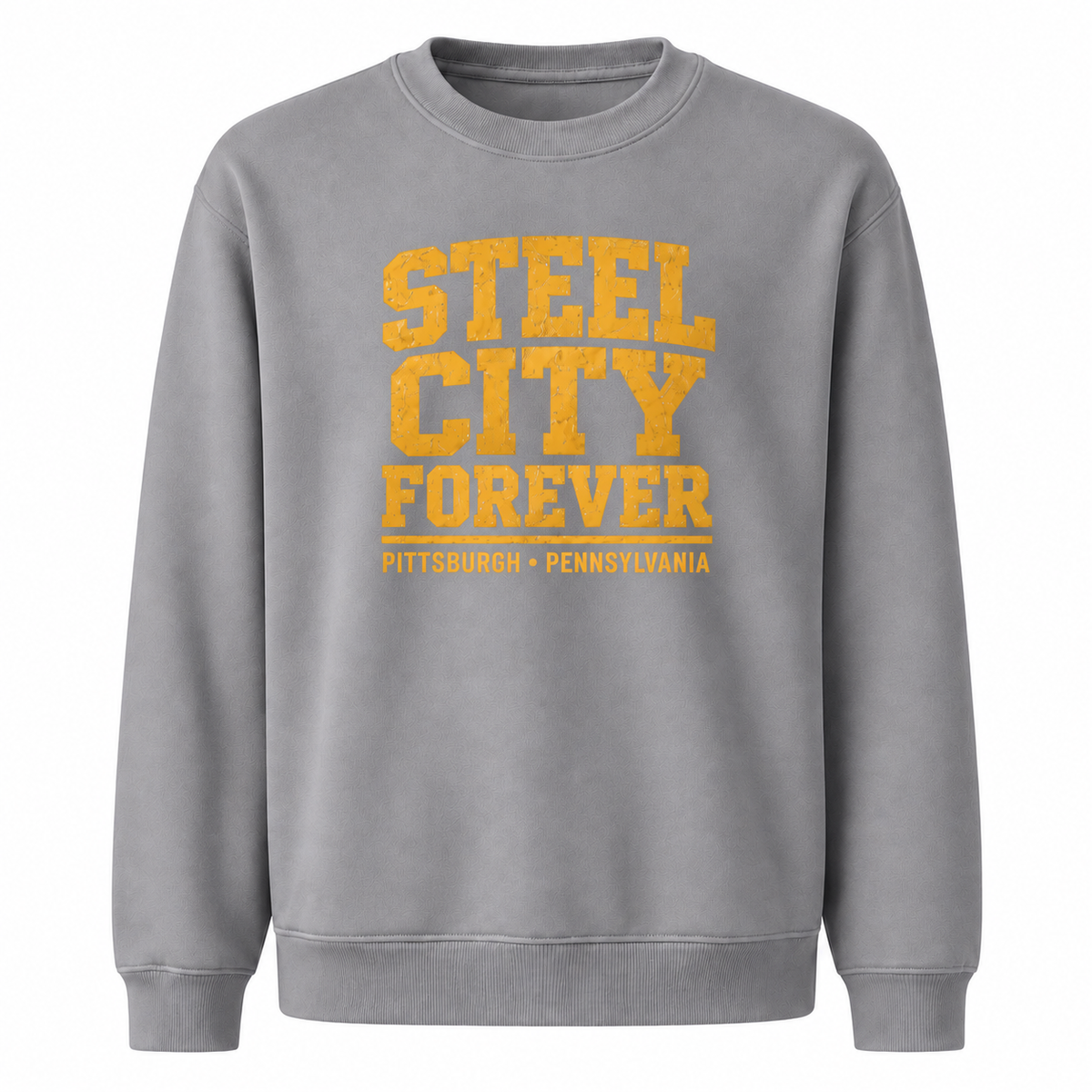 Pennsylvania Steel City Pittsburgh Athletic Vintage Sweatshirt - Sport Grey