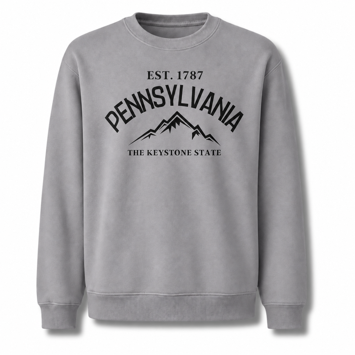 Pennsylvania Mountain Nature Outdoor Trail Vintage Sweatshirt - Sport Grey