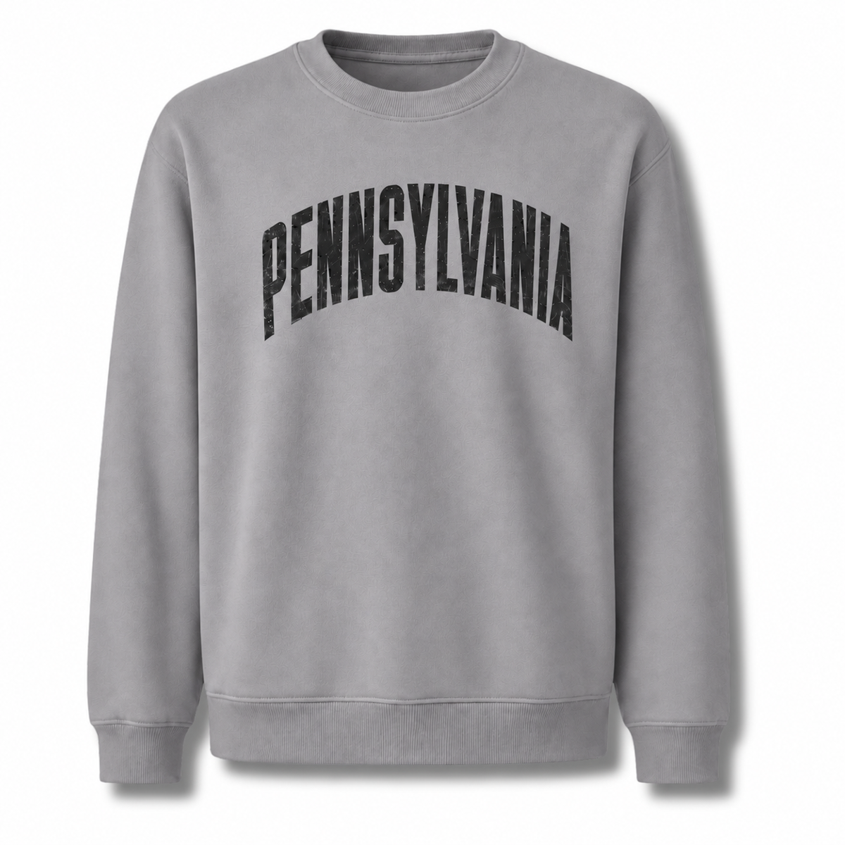Pennsylvania Collegiate Varsity Athletic Lettering Vintage Sweatshirt - Sport Grey