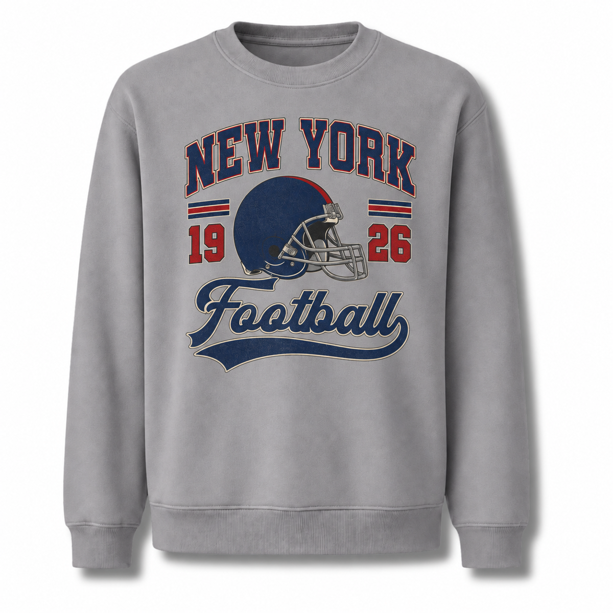 New York Football 1925 Vintage Athletic Gameday Sweatshirt - Sport Grey