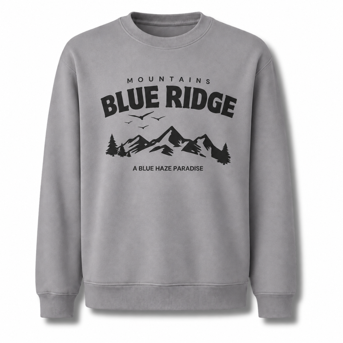Blue Ridge Georgia Mountains Blue Haze Paradise Sweatshirt - Sport Grey