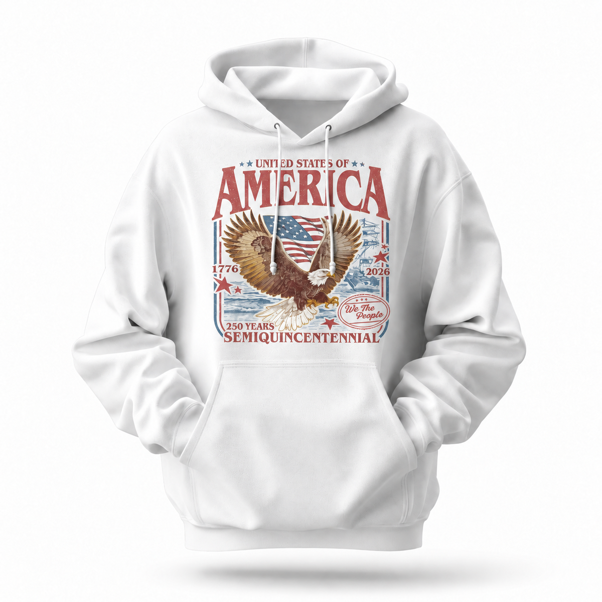 America 250 Years Semiquincentennial Eagle Hoodie