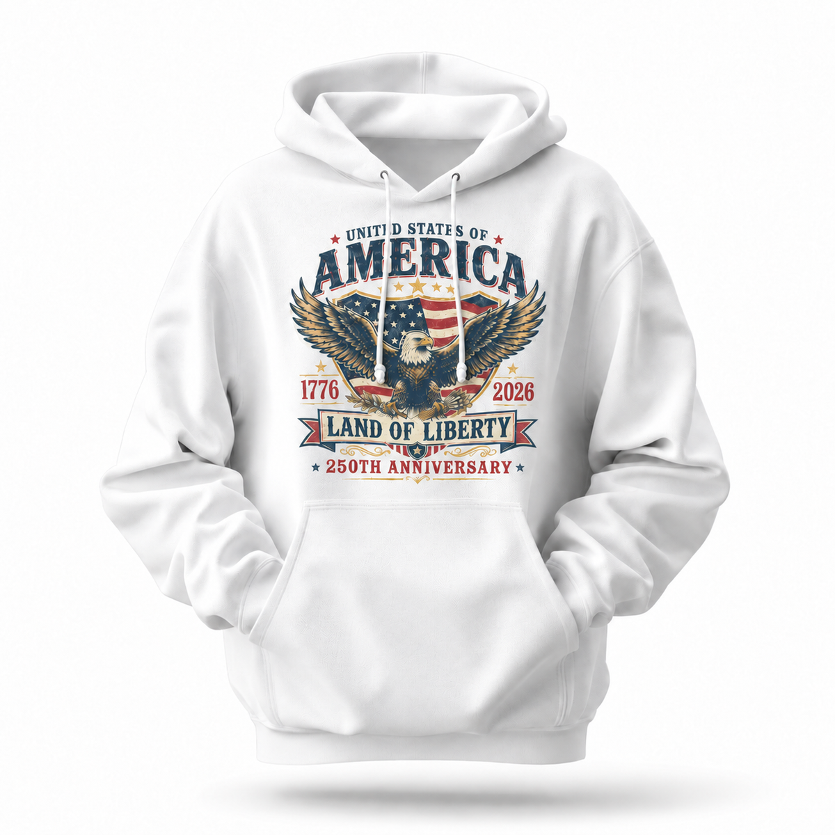 America Land Of Liberty 250th Anniversary Hoodie