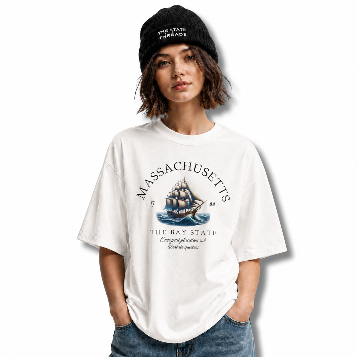 Massachusetts Nautical Sailboat Bay State Pride Shirt