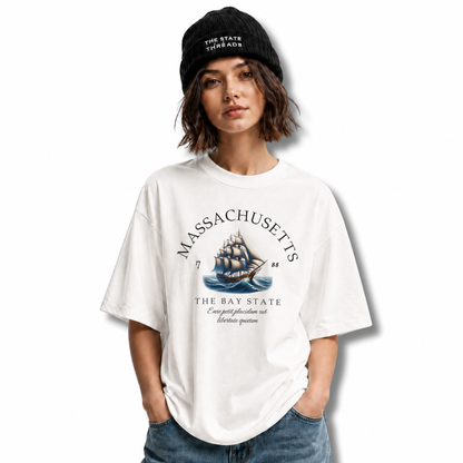 Massachusetts Nautical Sailboat Bay State Pride Shirt
