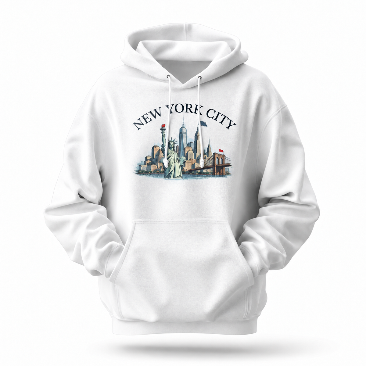 New York City Statue of Liberty Skyline Hoodie