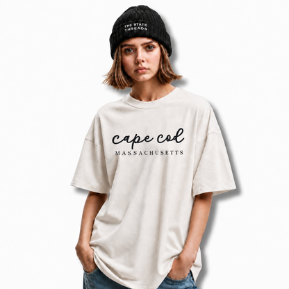 Massachusetts Cape Cod Coastal Script Shirt