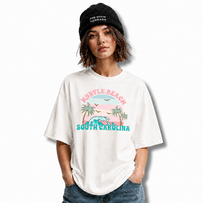Retro Myrtle Beach South Carolina Sunset Shirt
