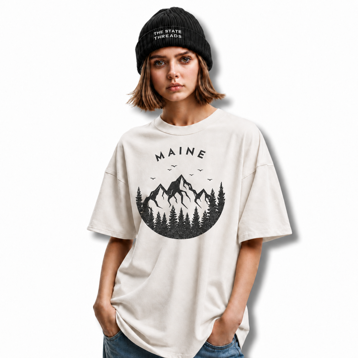 Product Name: Maine Mountain Forest Nature Outdoor Shirt