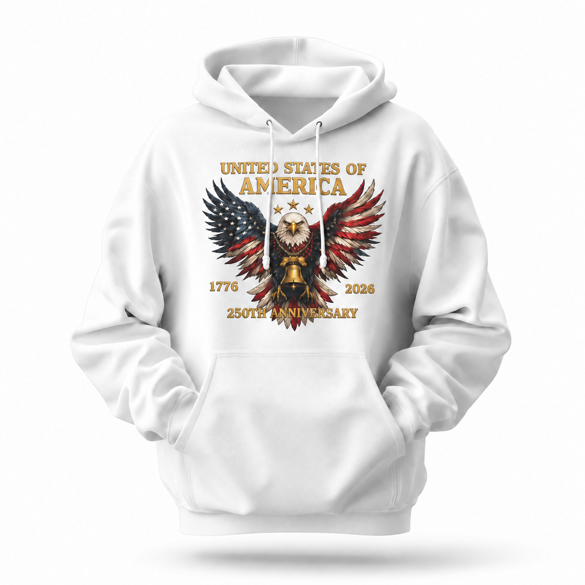 America 250th Anniversary Eagle Flag Hoodie