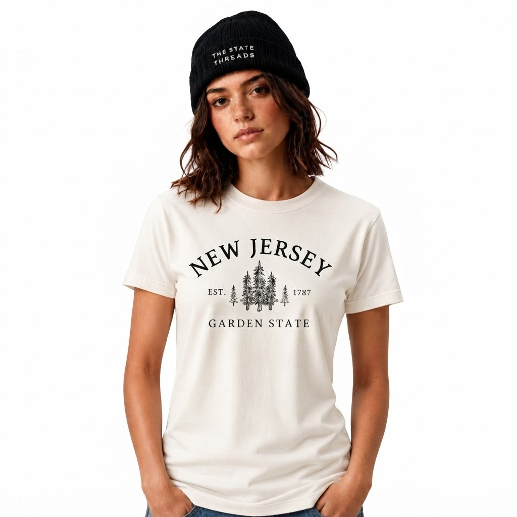 New Jersey Garden State Pine Trees Vintage Forest Shirt