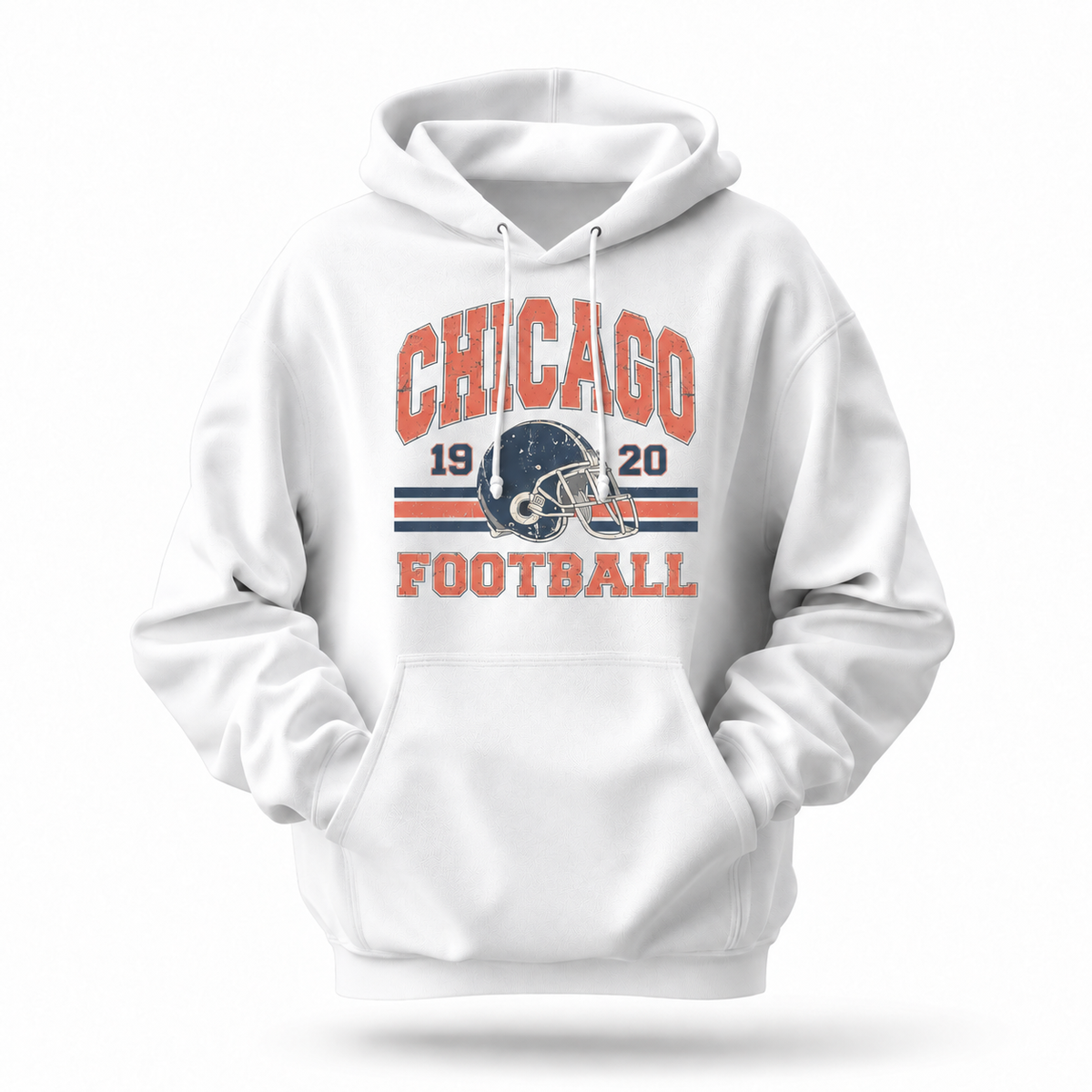 Chicago Football Vintage 1920 Helmet Hoodie