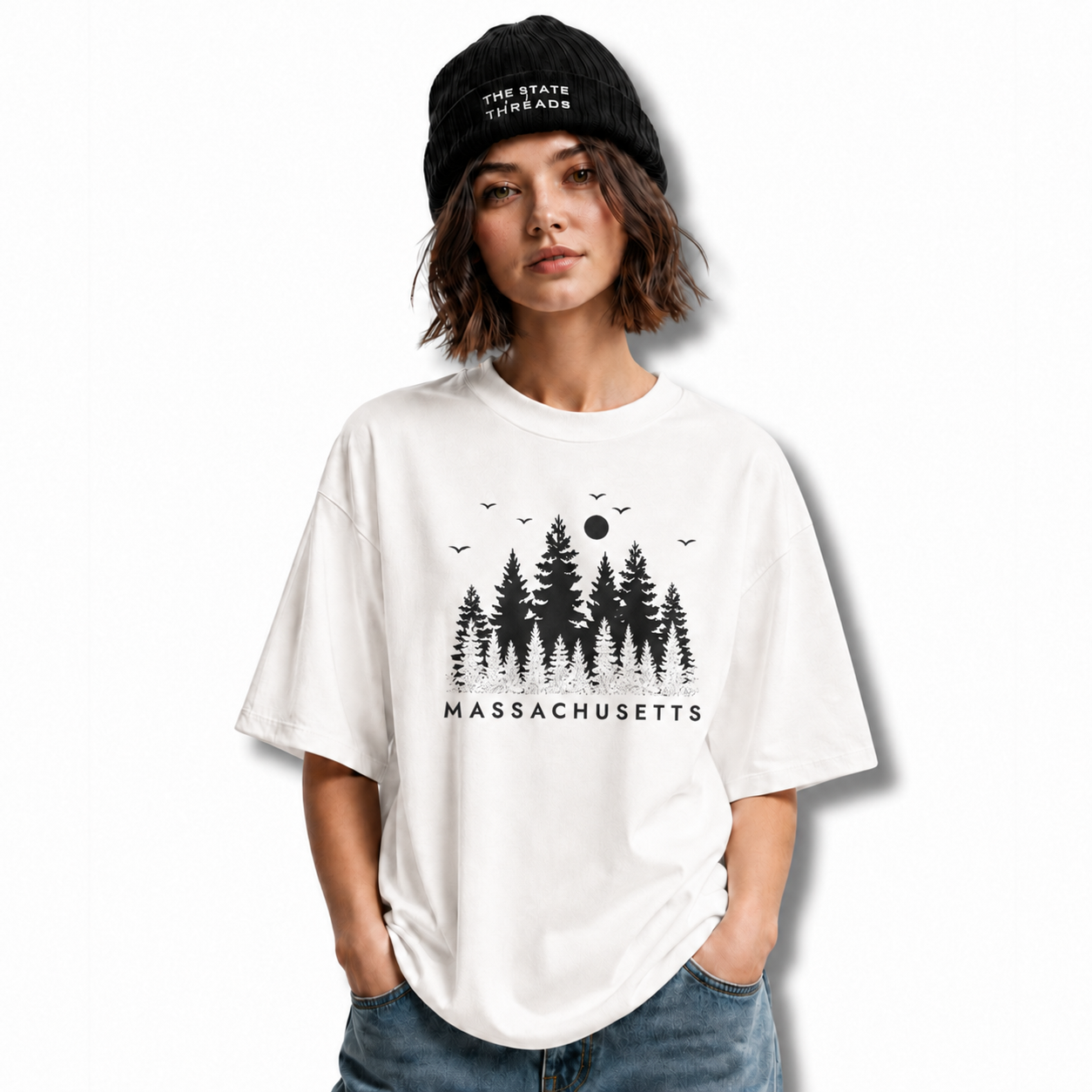 Massachusetts Pine Forest Nature Adventure Shirt