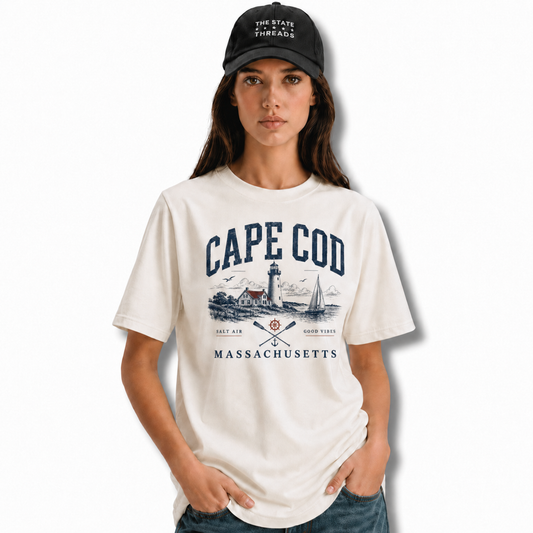 Cape Cod Massachusetts Coastal Lighthouse Shirt