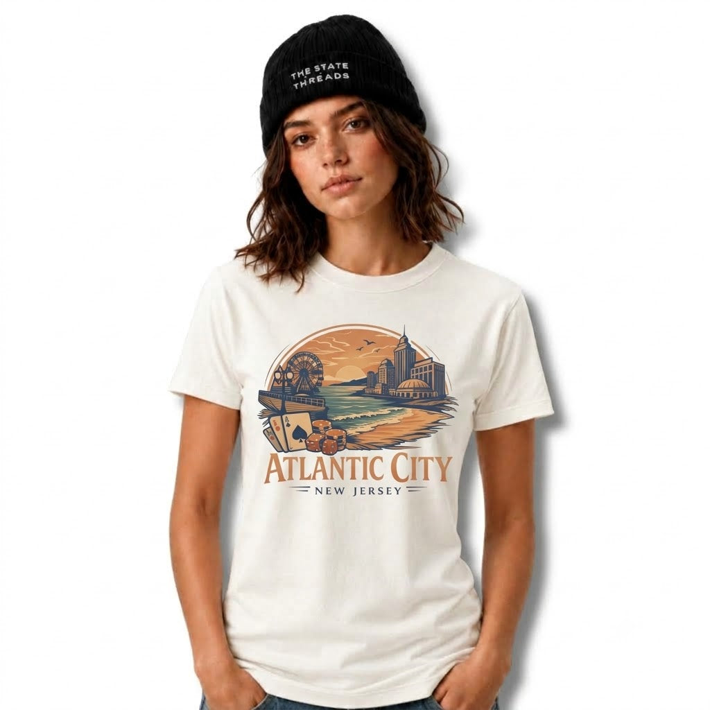 New Jersey Atlantic City Boardwalk Casino Graphic Shirt