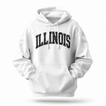 Illinois Varsity Arch Distressed Hoodie