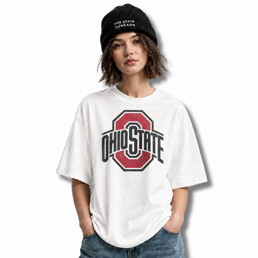 Ohio State Athletic Distressed Collegiate Logo Shirt