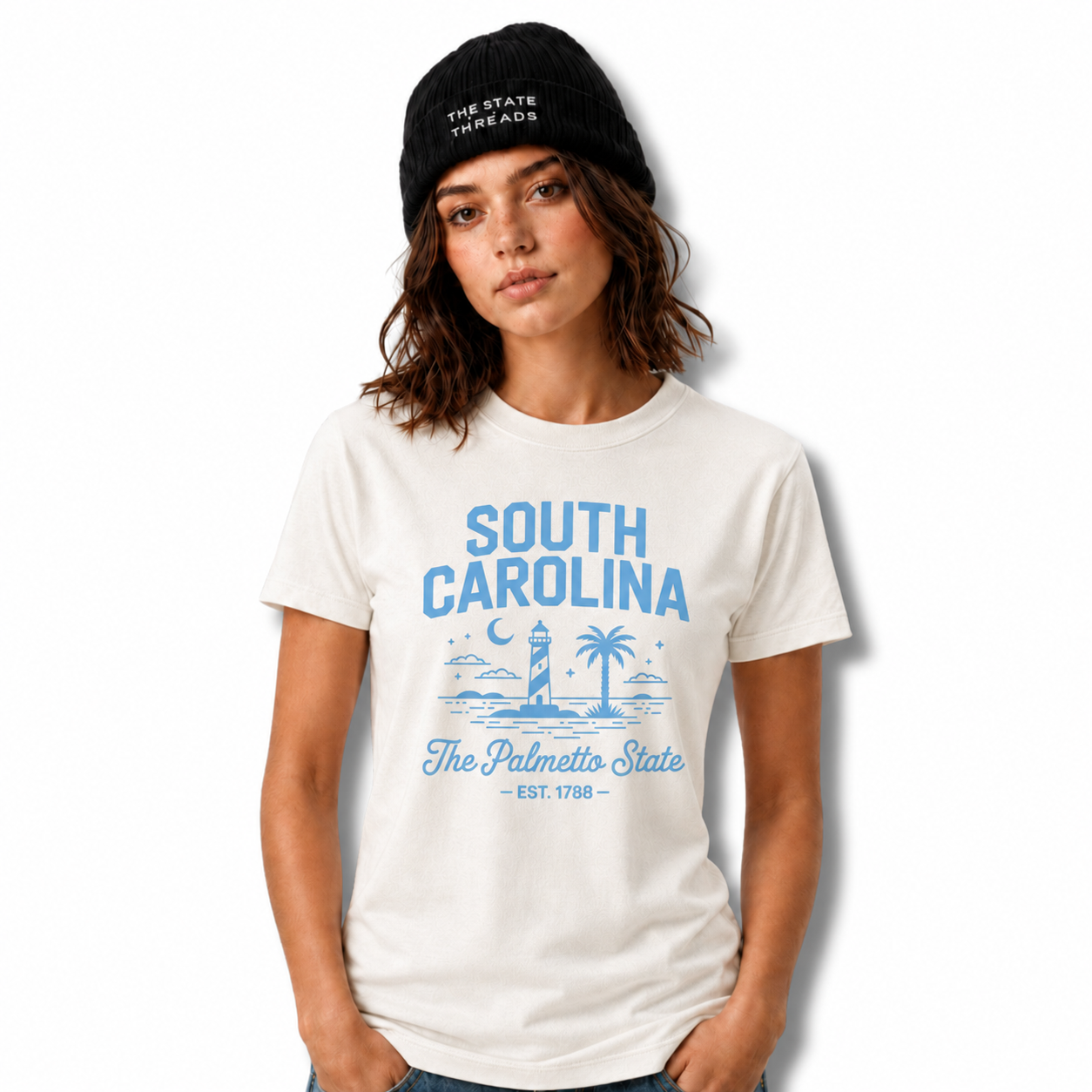 South Carolina Palmetto State Lighthouse Coastal Shirt